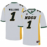 North Dakota State Bison 1 Marcus Williams White College Football Jersey Dzhi,baseball caps,new era cap wholesale,wholesale hats